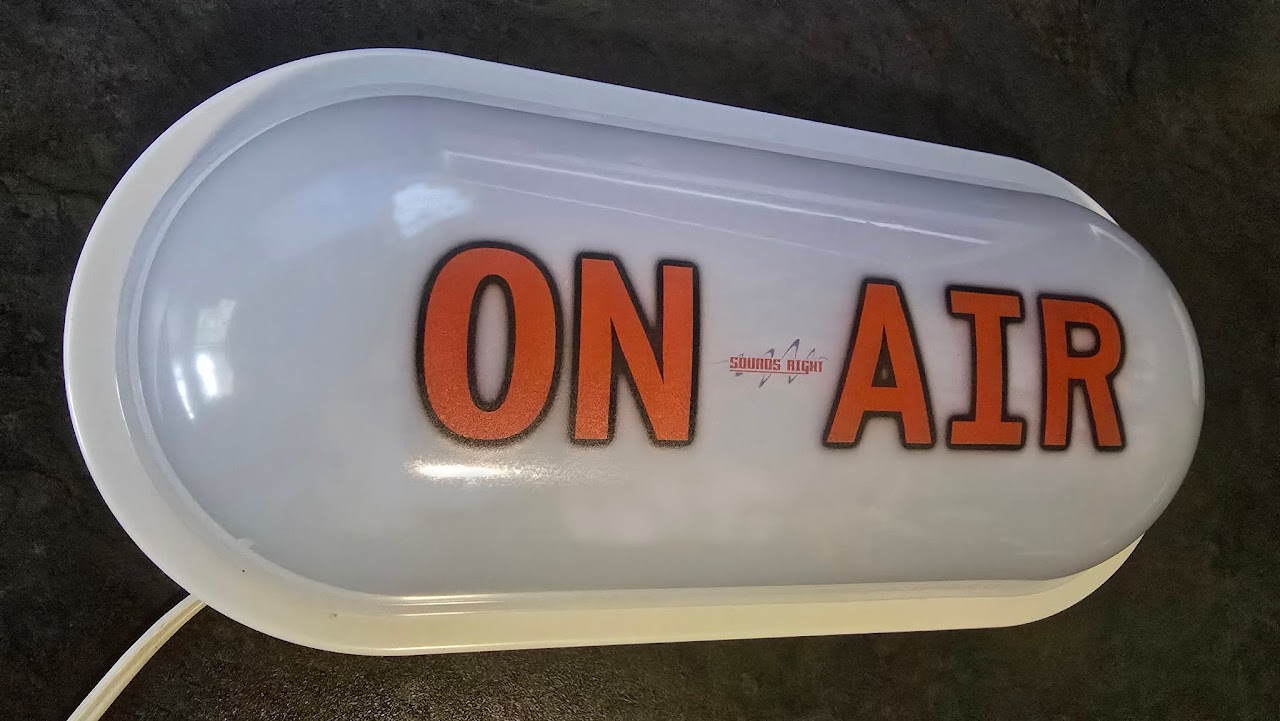 On Air smart Light Front close view made by Sounds Right Studio Springs
